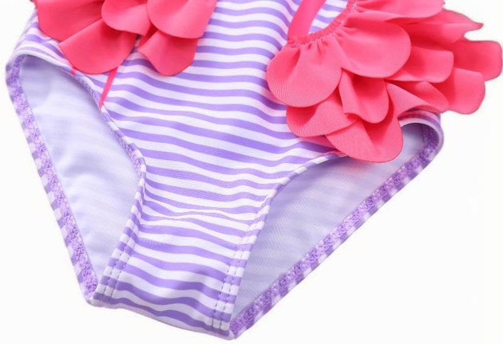 Baby Girl One Piece Swimsuit Swimwear Toddler Kid Flamingo Bikini Bathing Suit Sunsuit Rash Guard 1-5T