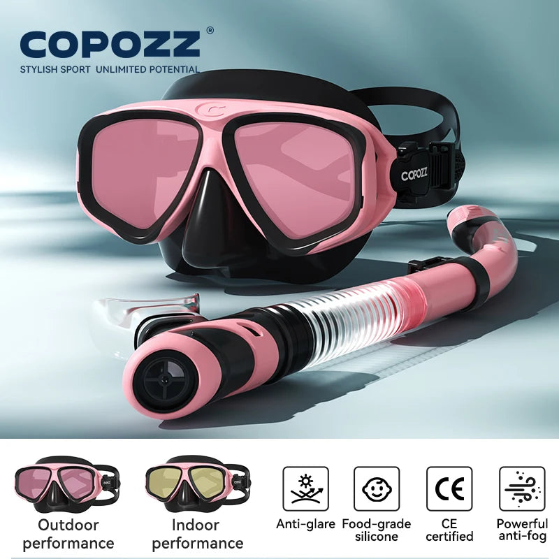 Professional Diving Scuba Mask No Fogging Snorkeling Scuba Dive Glasses Seal Diving Tempered Glass Mask Goggles Men Women