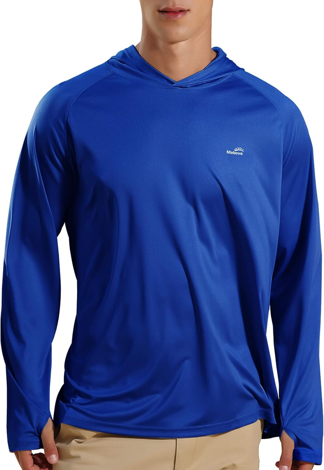 Men'S UPF 50+ Long Sleeve Sun Shirts UV Protection Hoodie Rash Guard Hiking Fishing Swim T Shirt