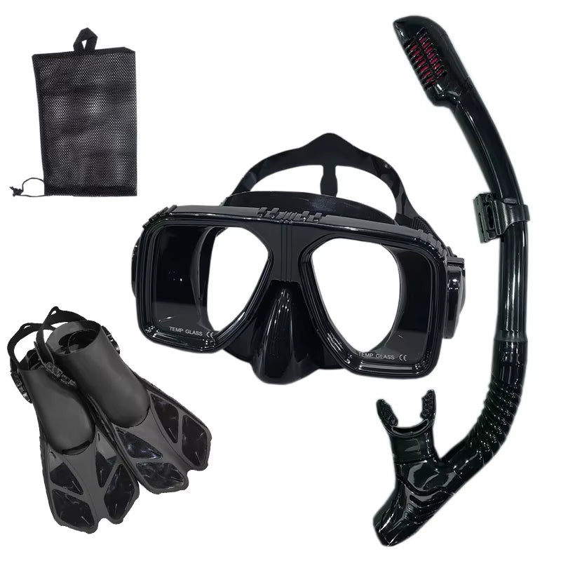 Snorkel Diving Mask and Goggles Diving Swimming Tube Set Adult Unisex