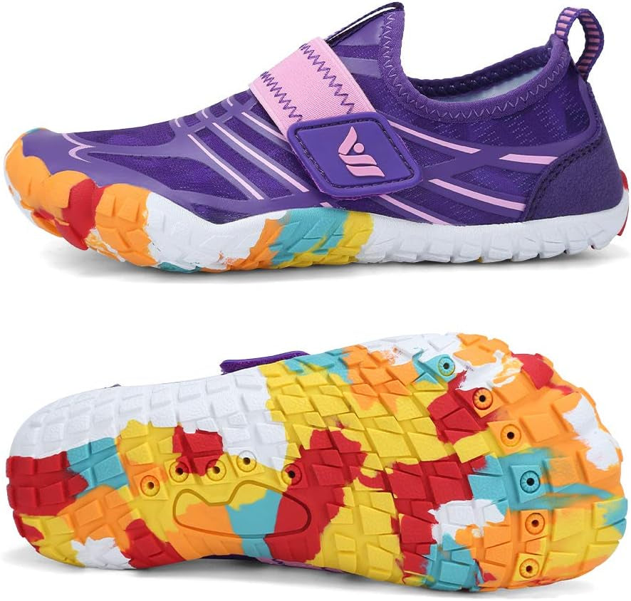 Kids Boys & Girls Water Shoes Sports Aqua Athletic Sneakers Lightweight Sport Fast Dry Shoes(Toddler/Little Kid/Big Kid)