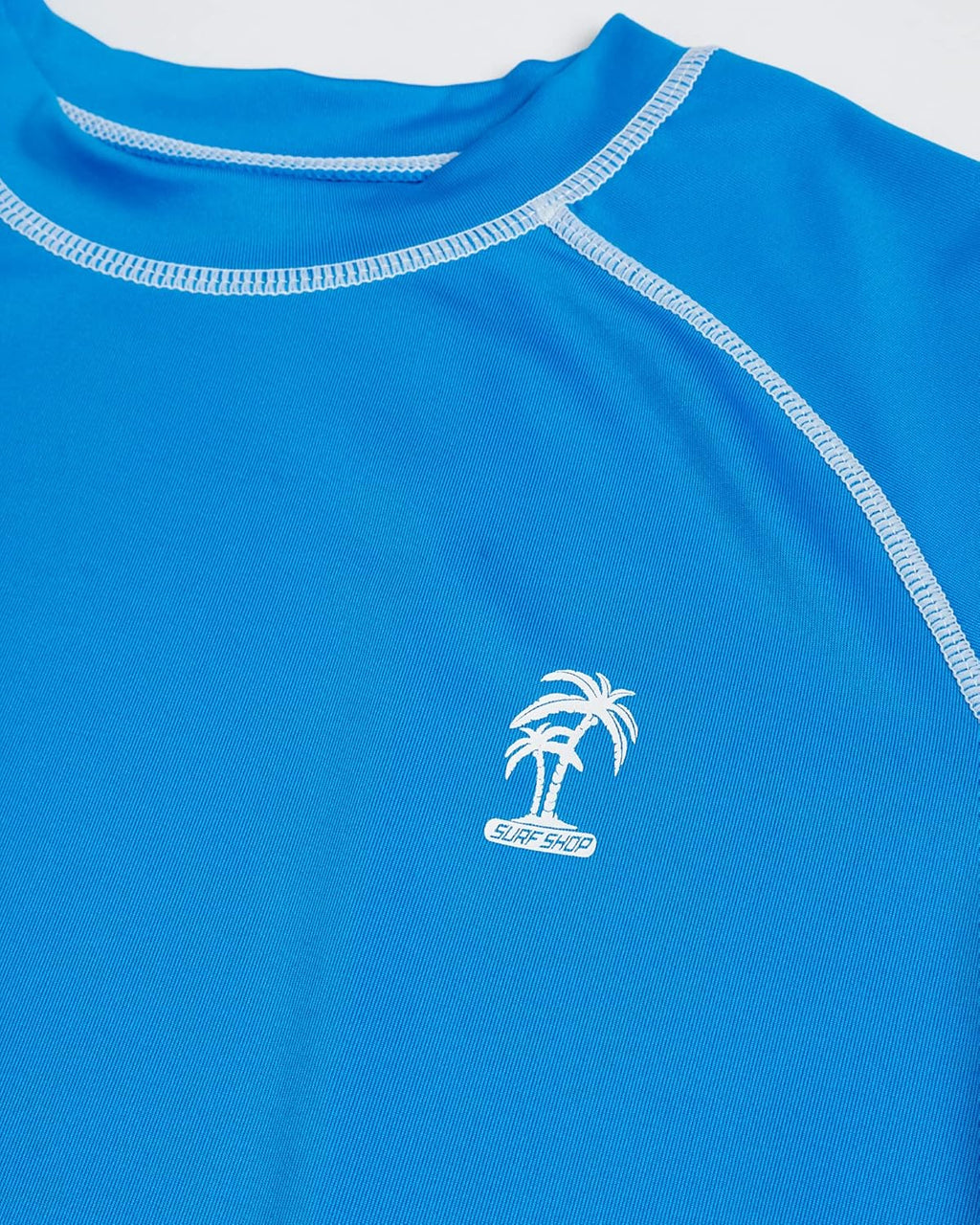 Boys Swim Shirt - Quick Dry UPF50+ Swim Top Beach Wear Short Sleeve Boys Rash Guard for Infant Toddler & Big Boy