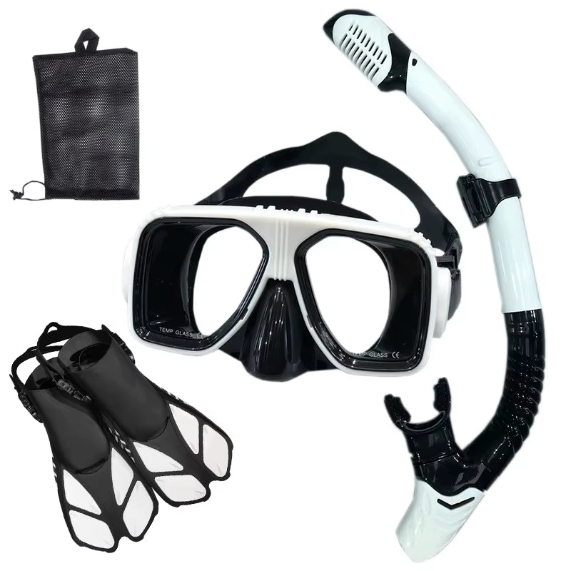 Snorkel Diving Mask and Goggles Diving Swimming Tube Set Adult Unisex