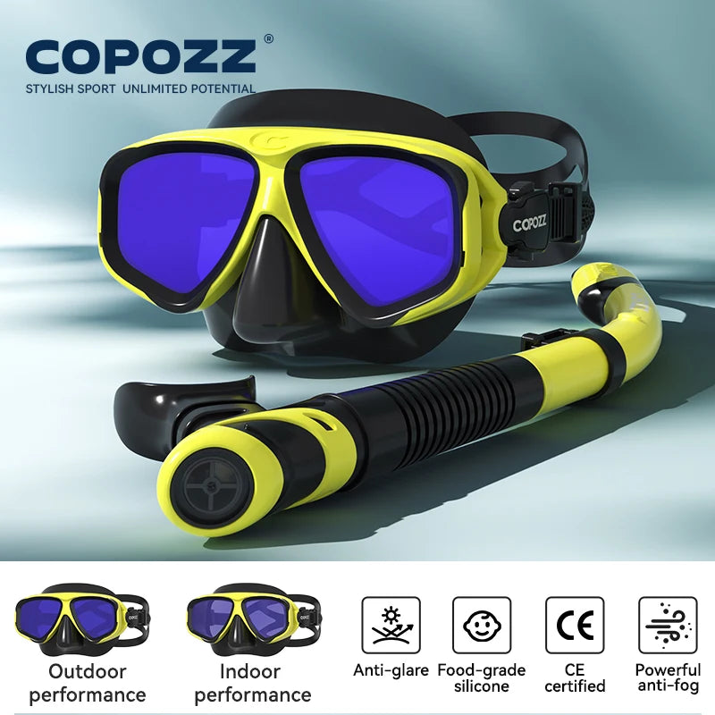 Professional Diving Scuba Mask No Fogging Snorkeling Scuba Dive Glasses Seal Diving Tempered Glass Mask Goggles Men Women