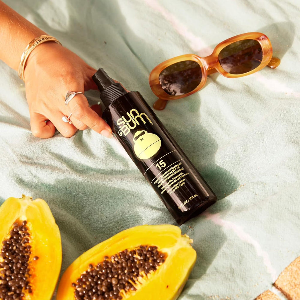Premium Sunscreen Tanning Oil with Argan Oil, SPF 15, 8.5 Fl Oz