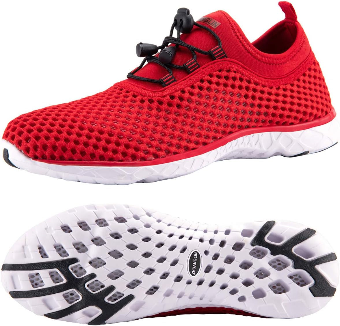 Women'S Quick Drying Aqua Water Shoes,3-Second Drainage & All-Terrain for Swimming,Hiking,Yoga