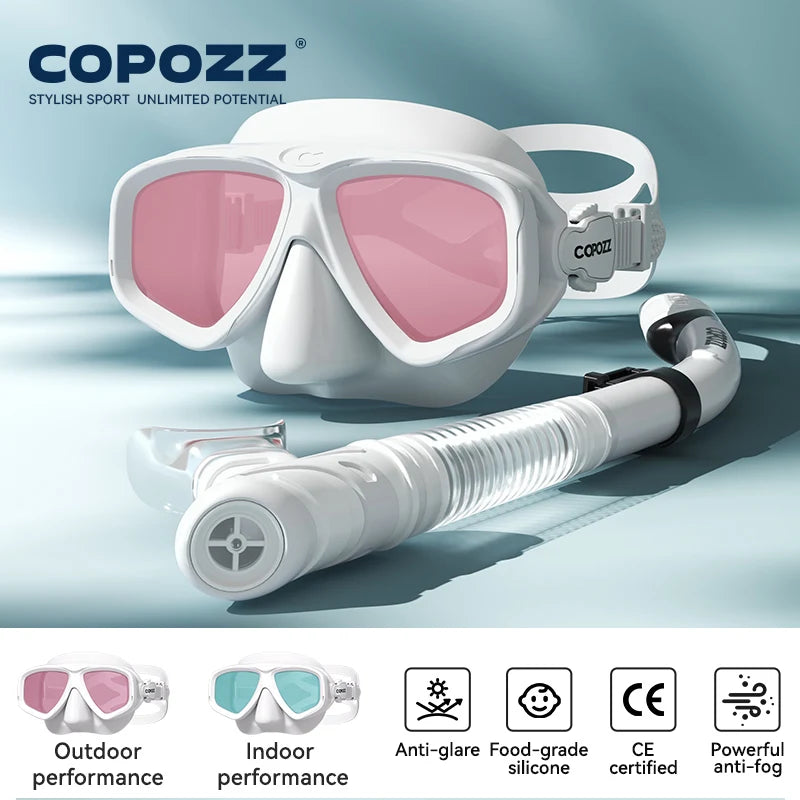 Professional Diving Scuba Mask No Fogging Snorkeling Scuba Dive Glasses Seal Diving Tempered Glass Mask Goggles Men Women