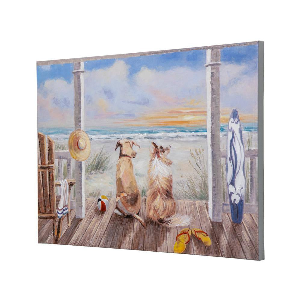 "A Simple Life" Unframed Handpainted Nature Wall Art 28 In. X 40 In.