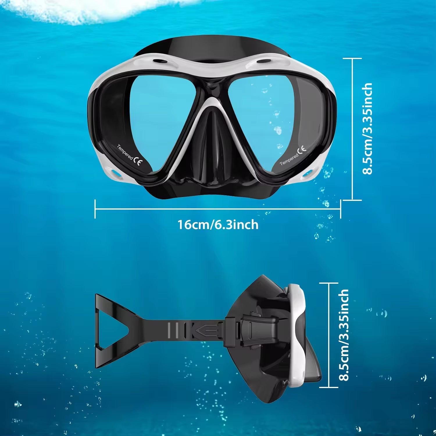Large Frame Swimming Goggles for Adults High Quality Panoramic Antifog Swim Glasses Waterproof HD Swim Eyewear Swim Equipment