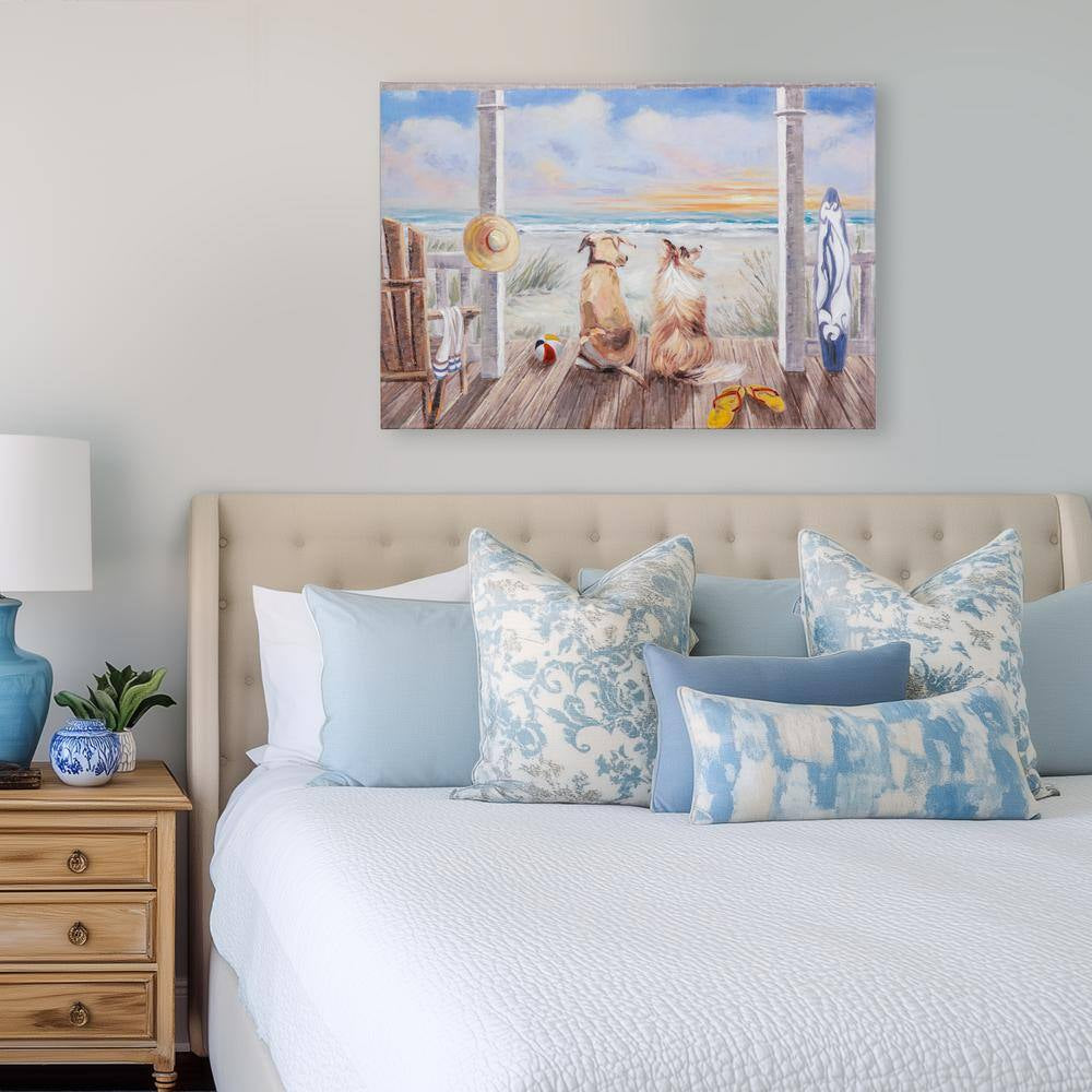 "A Simple Life" Unframed Handpainted Nature Wall Art 28 In. X 40 In.