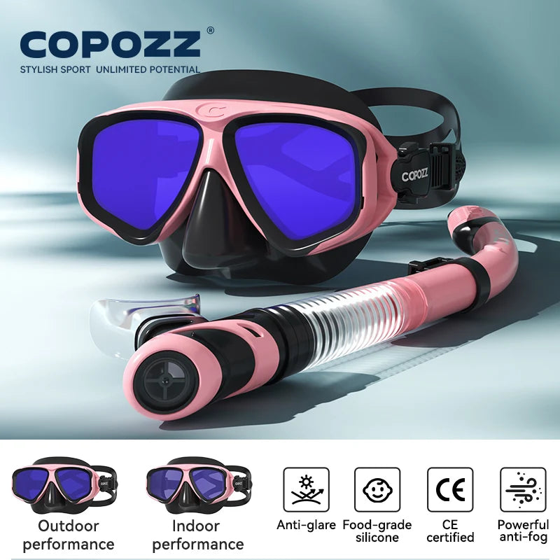 Professional Diving Scuba Mask No Fogging Snorkeling Scuba Dive Glasses Seal Diving Tempered Glass Mask Goggles Men Women