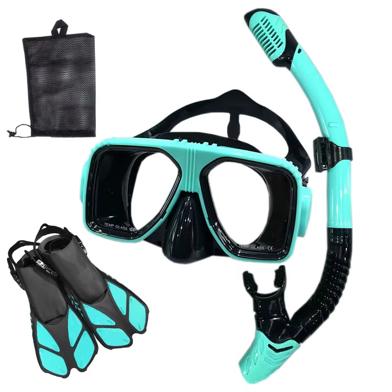 Snorkel Diving Mask and Goggles Diving Swimming Tube Set Adult Unisex