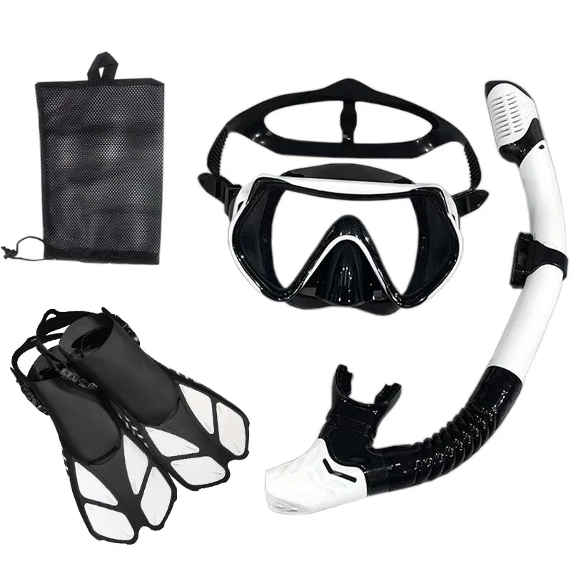 Snorkel Diving Mask and Goggles Diving Swimming Tube Set Adult Unisex