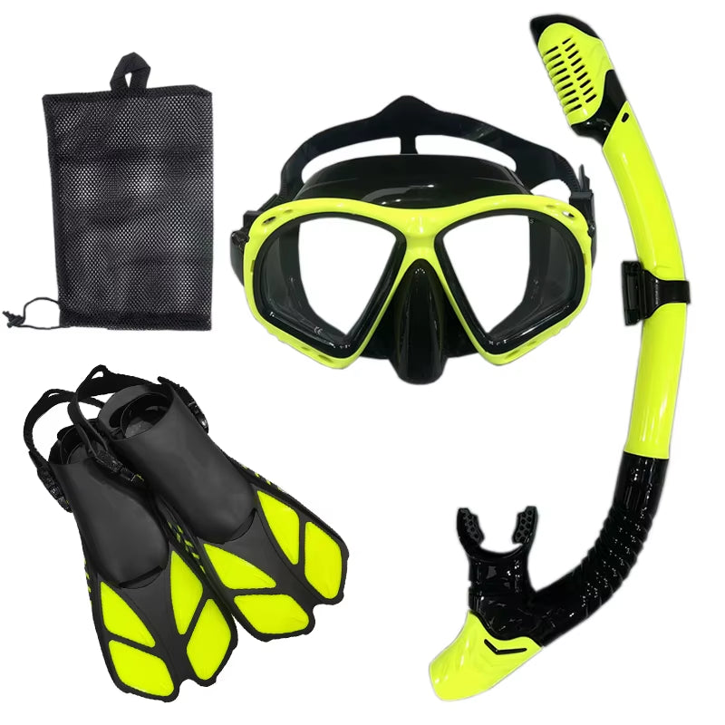 Snorkel Diving Mask and Goggles Diving Swimming Tube Set Adult Unisex