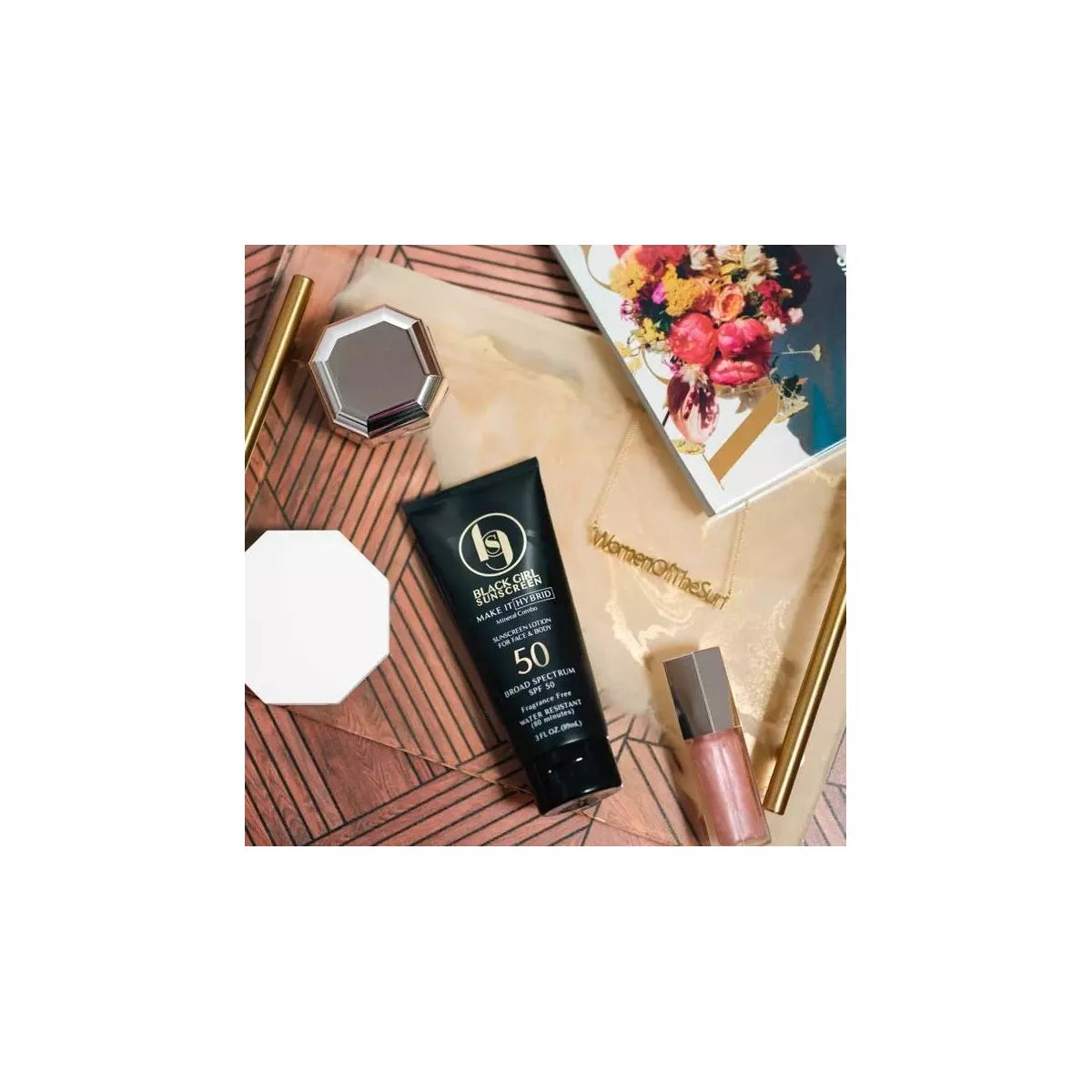 Black Girl Sunscreen Make It Hybrid with Zinc and Lavender Sunscreen - SPF 50 - 3 Fl Oz