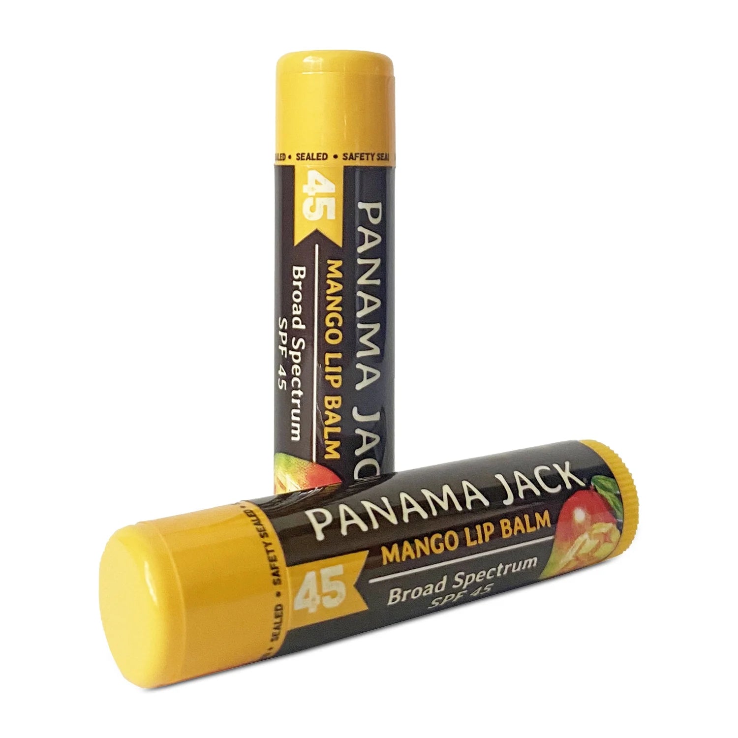 Sunscreen Lip Balm - SPF 45, Broad Spectrum UVA-UVB Sunscreen Protection, Prevents & Soothes Dry, Chapped Lips (Pack of 7, Mango)