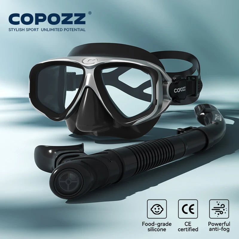 Professional Diving Scuba Mask No Fogging Snorkeling Scuba Dive Glasses Seal Diving Tempered Glass Mask Goggles Men Women