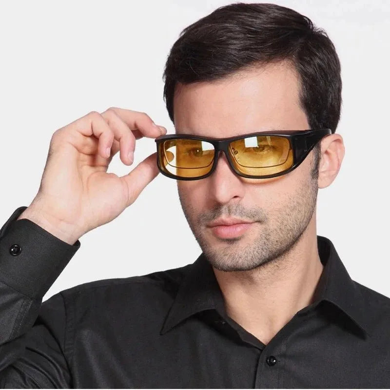 Night Vision Sunglasses Car Night Driving Glasses Driver Goggles Unisex Sun Glasses UV Protection Sunglasses Eyewear Gift