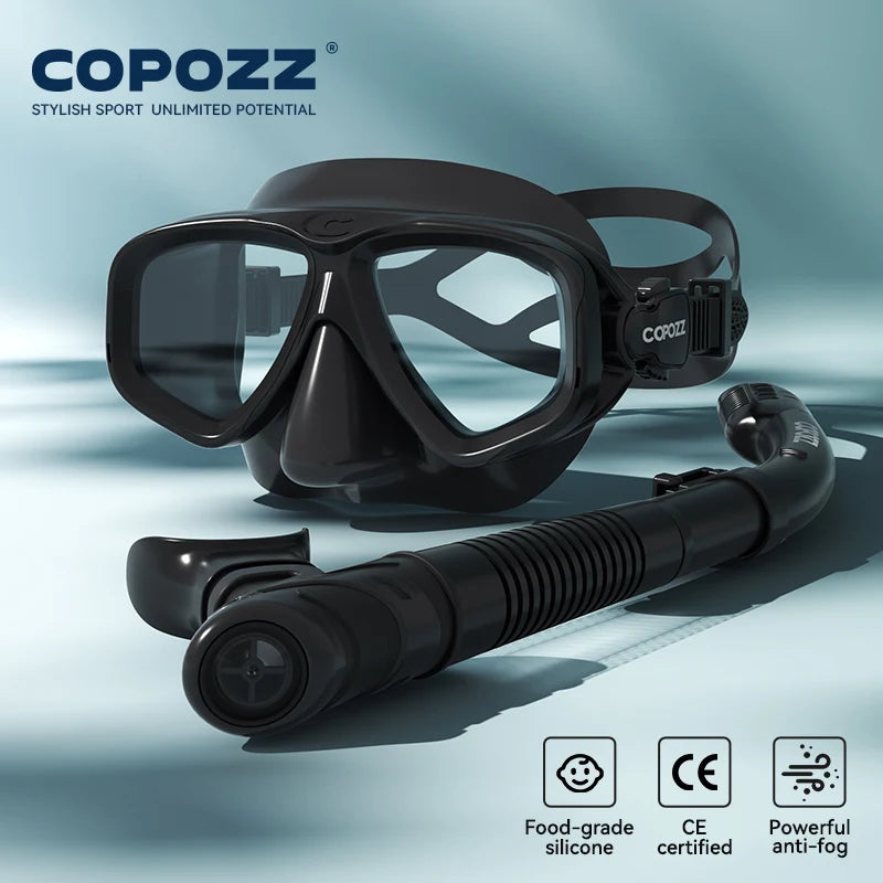 Professional Diving Scuba Mask No Fogging Snorkeling Scuba Dive Glasses Seal Diving Tempered Glass Mask Goggles Men Women