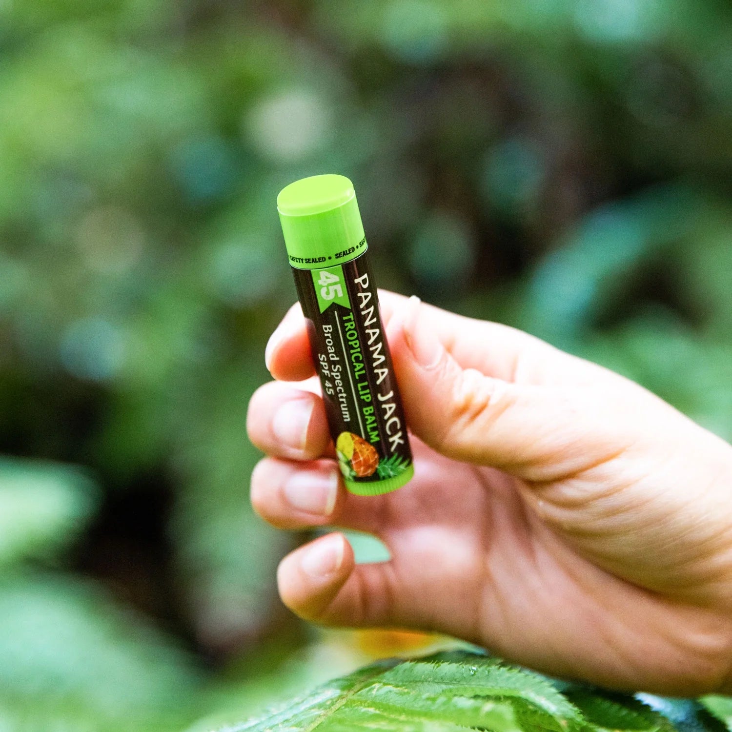 Sunscreen Lip Balm - SPF 45, Broad Spectrum UVA-UVB Sunscreen Protection, Prevents & Soothes Dry, Chapped Lips (Pack of 7, Tropical)