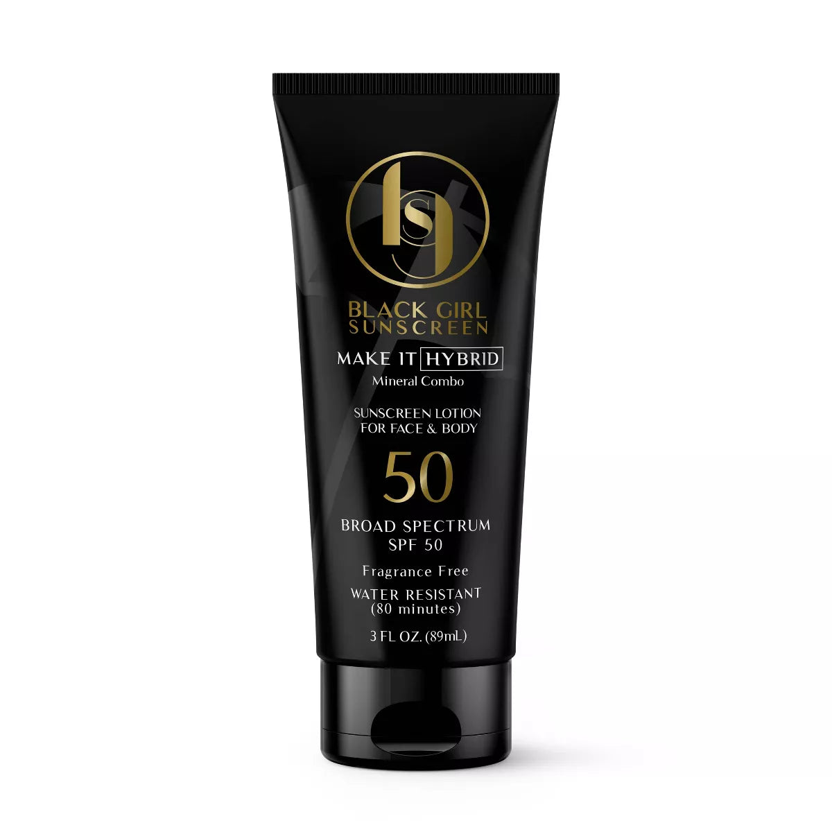 Black Girl Sunscreen Make It Hybrid with Zinc and Lavender Sunscreen - SPF 50 - 3 Fl Oz