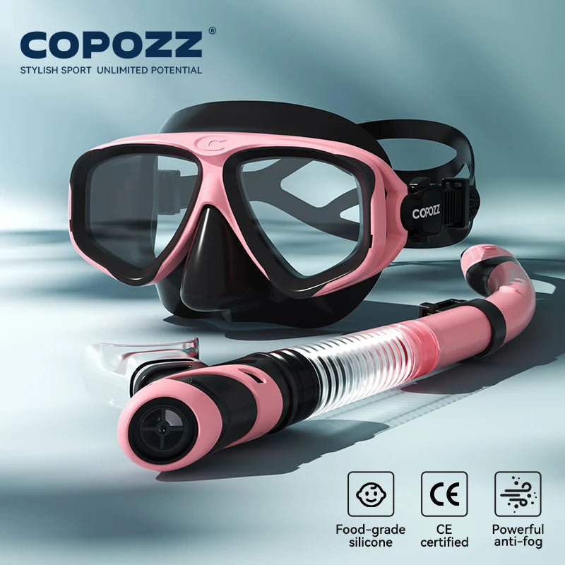 Professional Diving Scuba Mask No Fogging Snorkeling Scuba Dive Glasses Seal Diving Tempered Glass Mask Goggles Men Women