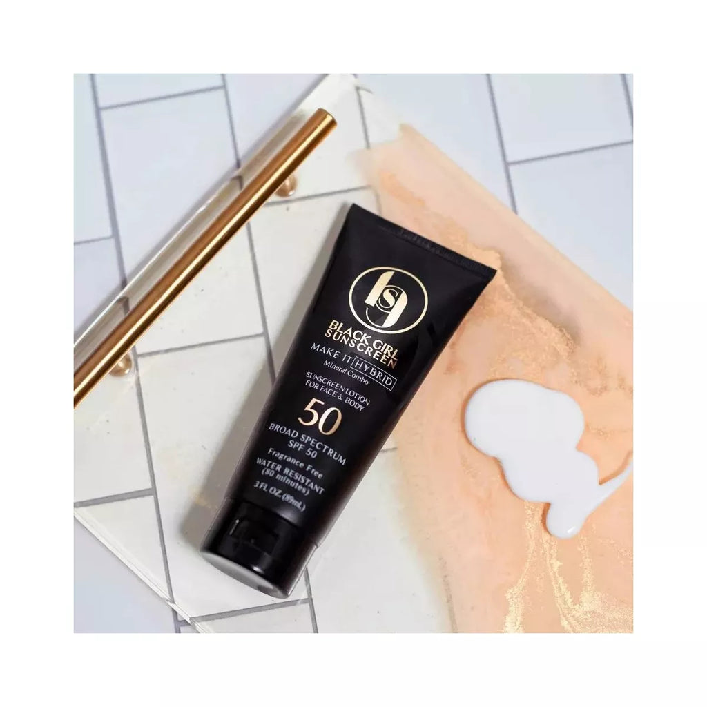 Black Girl Sunscreen Make It Hybrid with Zinc and Lavender Sunscreen - SPF 50 - 3 Fl Oz