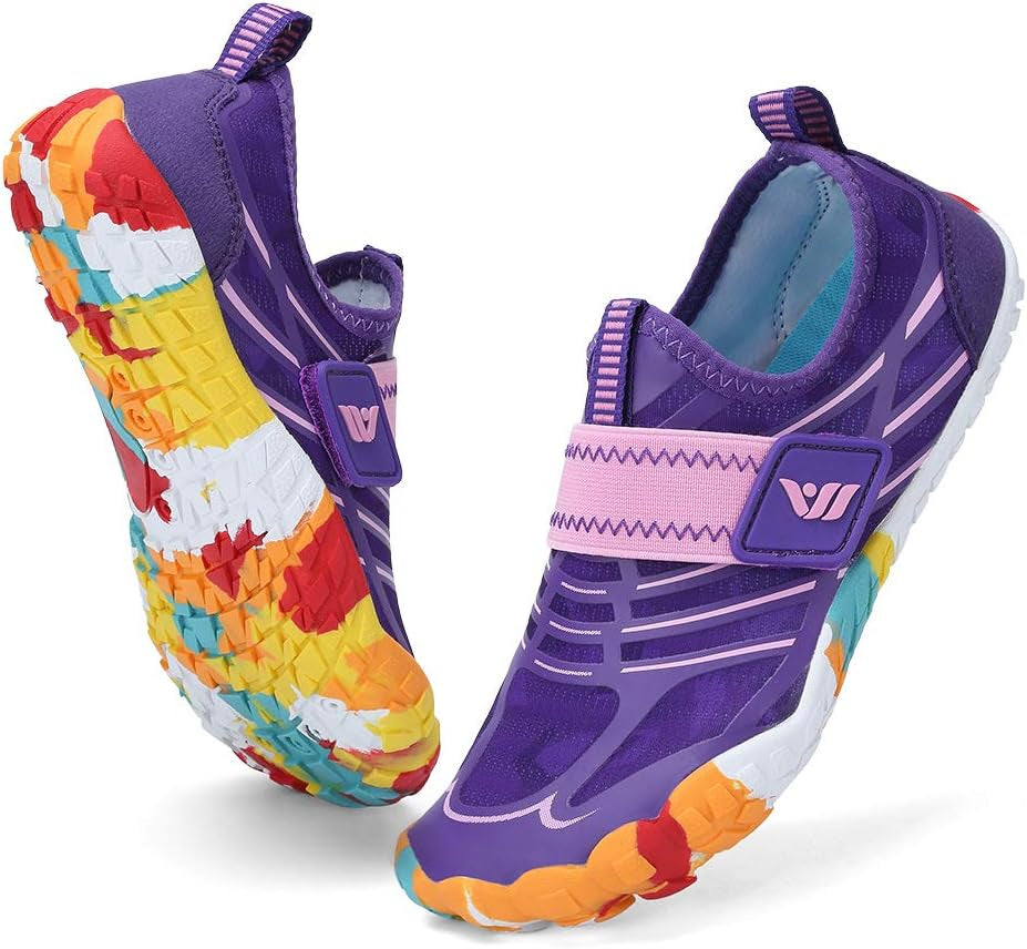 Kids Boys & Girls Water Shoes Sports Aqua Athletic Sneakers Lightweight Sport Fast Dry Shoes(Toddler/Little Kid/Big Kid)