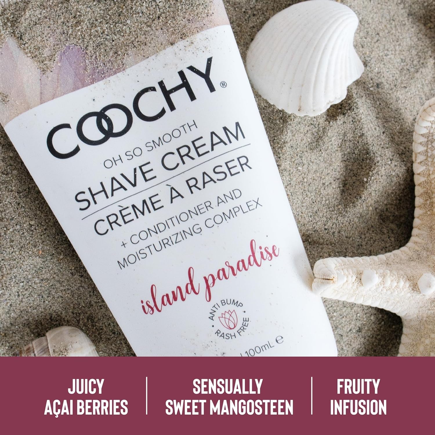 Intimate Shaving Cream | Shave Conditioner & Moisturizer for Face & Body | Ideal for Sensitive Skin Care, Anti-Bump | Island Paradise, 32 Oz