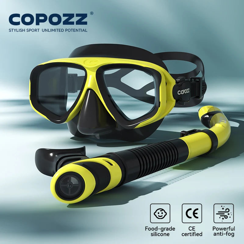 Professional Diving Scuba Mask No Fogging Snorkeling Scuba Dive Glasses Seal Diving Tempered Glass Mask Goggles Men Women